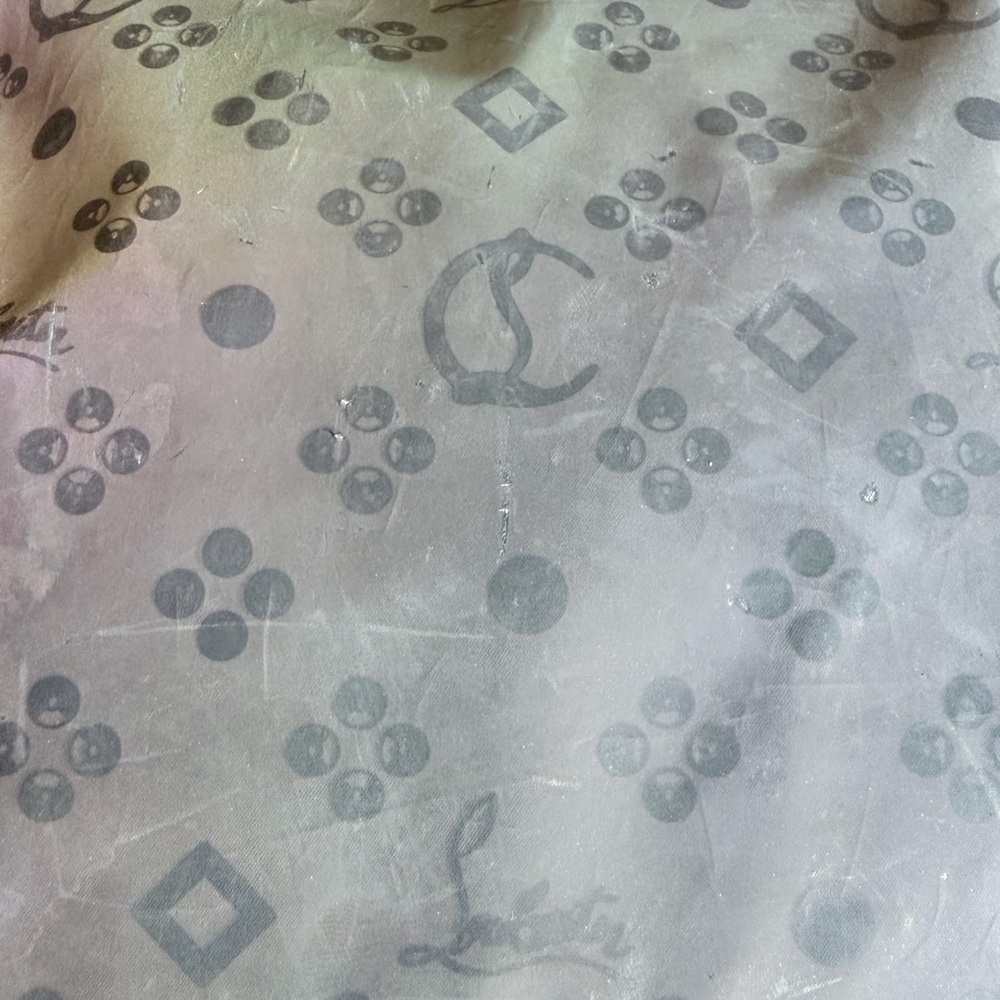 Christian Louboutin backpack Iridescent Monogram Purple Logo Travel bag - Picture 12 of 14